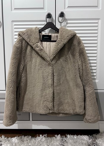Stradivarius peluş kürk mont