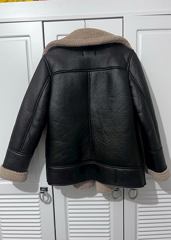 m Beden siyah Renk Stradivarius Biker mont