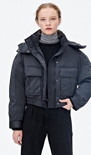 Pull and bear siyah mont