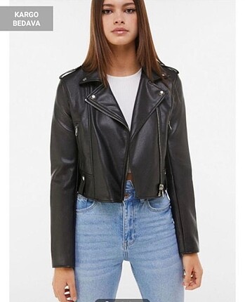 Bershka deri ceket