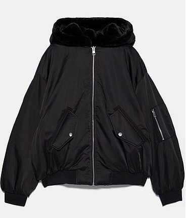 Zara çift taraflı bomber mont
