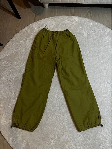 xs Beden yeşil Renk Paraşüt pantolon