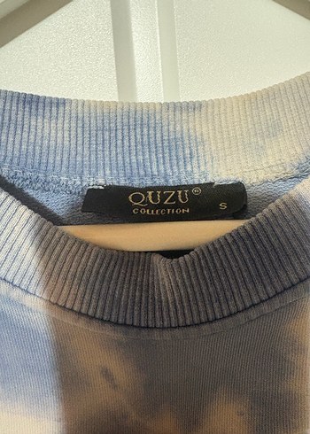 s Beden Püsküllü Batik Desenli Kadın Sweatshirt