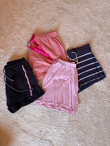 4 lü paket şort pijama altı