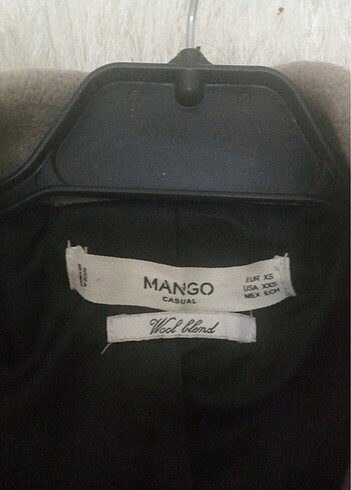 xs Beden kahverengi Renk Mango Yünlü Kaban