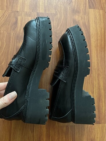 38 Beden Mango Deri Loafer