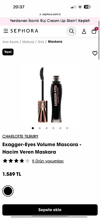 Charlotte Tilbury Exagger Maskara
