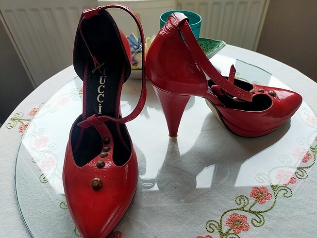 Diğer Kırmızı abiye spor stiletto