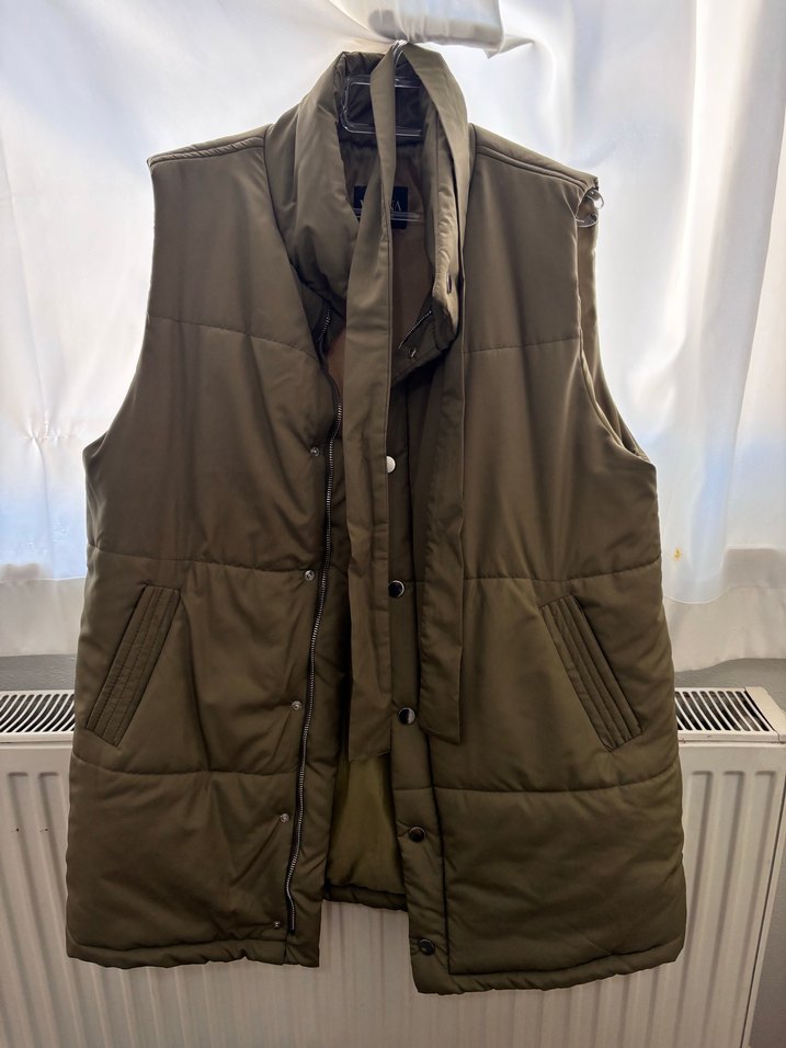 Yeşil Kuşaklı Kadın Şişme Yelek - Görsel 4