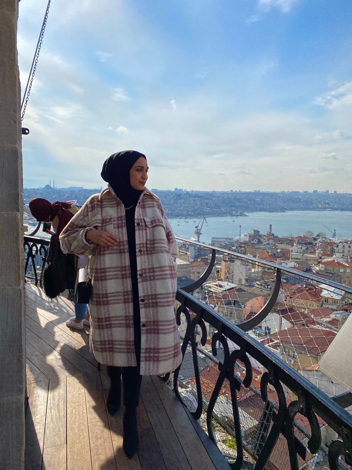 Uzun Kesim Camel Renk Kadın Kaban - Görsel 2