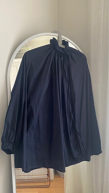 Aybikestil balon volanlı tunik