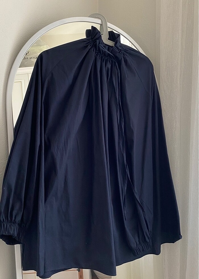 Aybikestil balon volanlı tunik - Görsel 2