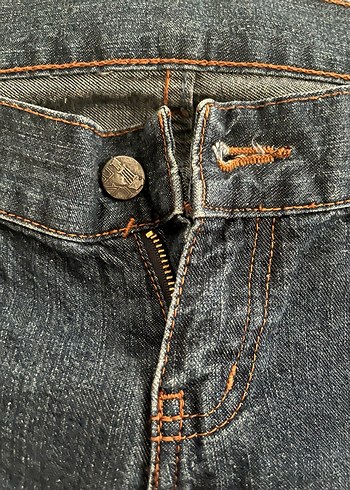 Kadın Koyu Denim Baskılı Regular Fit Kot - Görsel 5