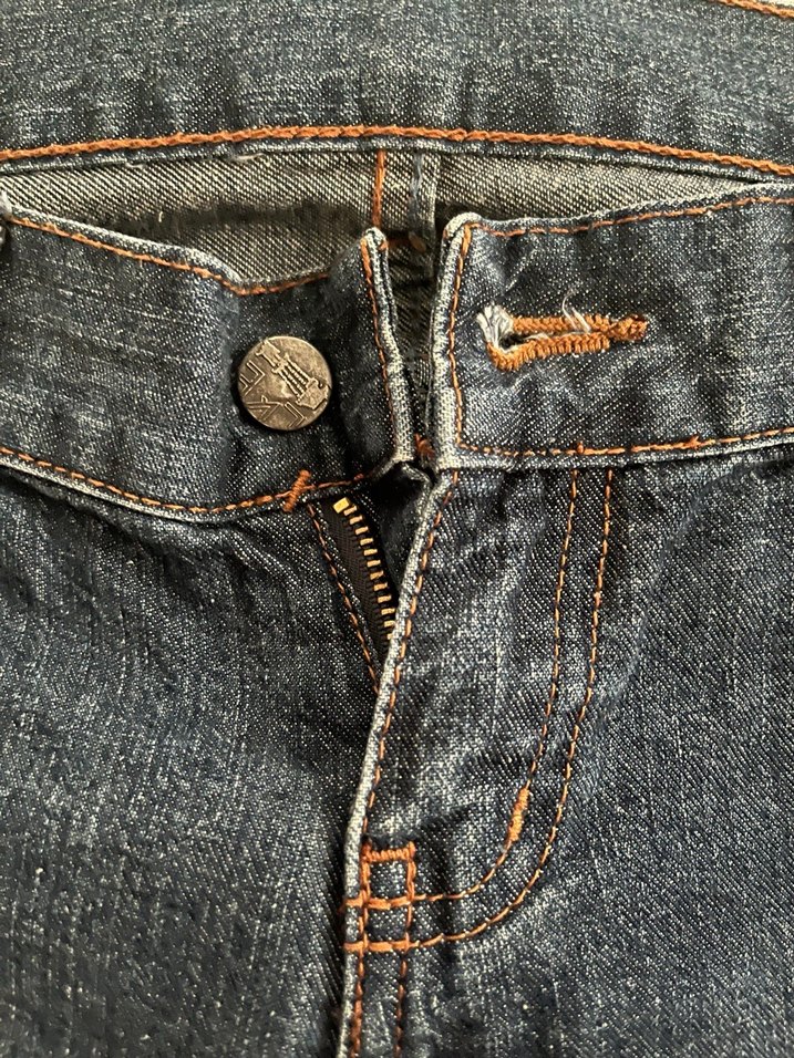 Kadın Koyu Denim Baskılı Regular Fit Kot - Görsel 5