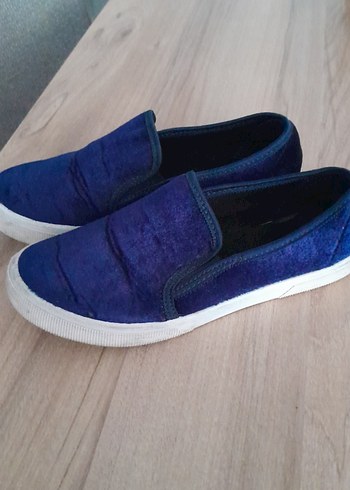 Erkek Lacivert Kot Espadril Velcro'lu - Görsel 2