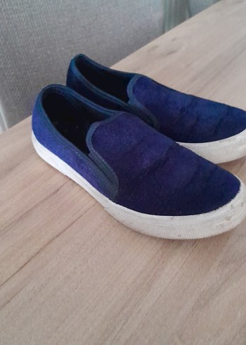 Erkek Lacivert Kot Espadril Velcro'lu - Görsel 5