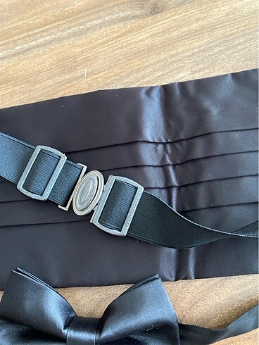 Hatemoğlu erkek damat kemer ve papyon - Görsel 3