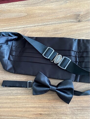 Hatemoğlu erkek damat kemer ve papyon - Görsel 4