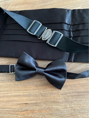 Hatemoğlu erkek damat kemer ve papyon - Görsel 5