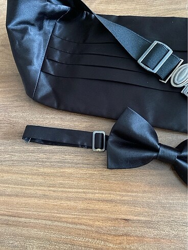 Hatemoğlu erkek damat kemer ve papyon - Görsel 6