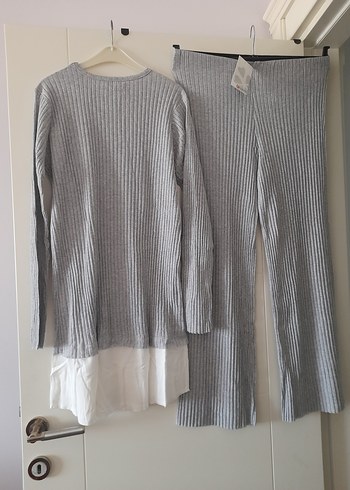 Gri Uzun Kollu Kadın Takım - Görsel 5