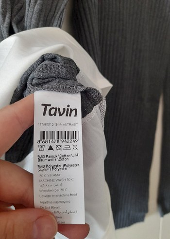 Gri Triko Kadın Tunik ve Pantolon Takımı - Görsel 5