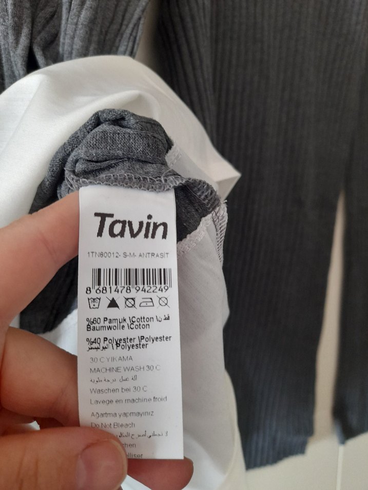 Gri Triko Kadın Tunik ve Pantolon Takımı - Görsel 5