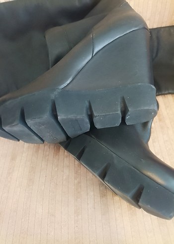 Deri çizme hiç giyilmedi sadece denendi - Görsel 7