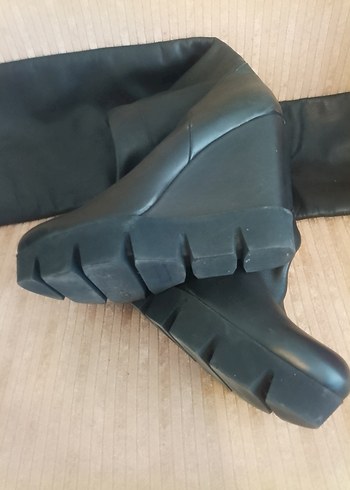 Deri çizme hiç giyilmedi sadece denendi - Görsel 6