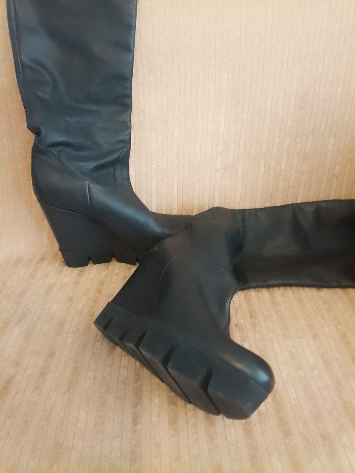 Deri çizme hiç giyilmedi sadece denendi - Görsel 2