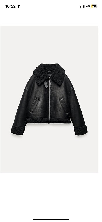 Zara astar detaylı biker ceket