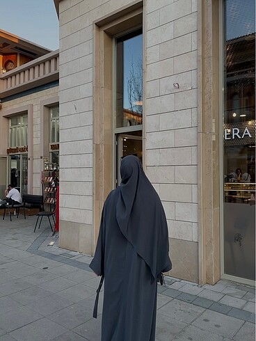 l Beden gri Renk Şal & Abaya Takım