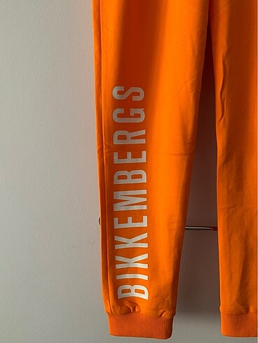 13-14 Yaş Beden Bikkembergs Unisex Turuncu Eşofman Altı