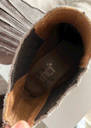 İnci Süet Kadın  Topuklu Bot - Görsel 5