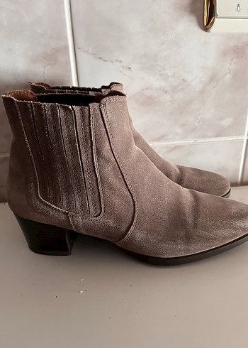 İnci Süet Kadın  Topuklu Bot - Görsel 3