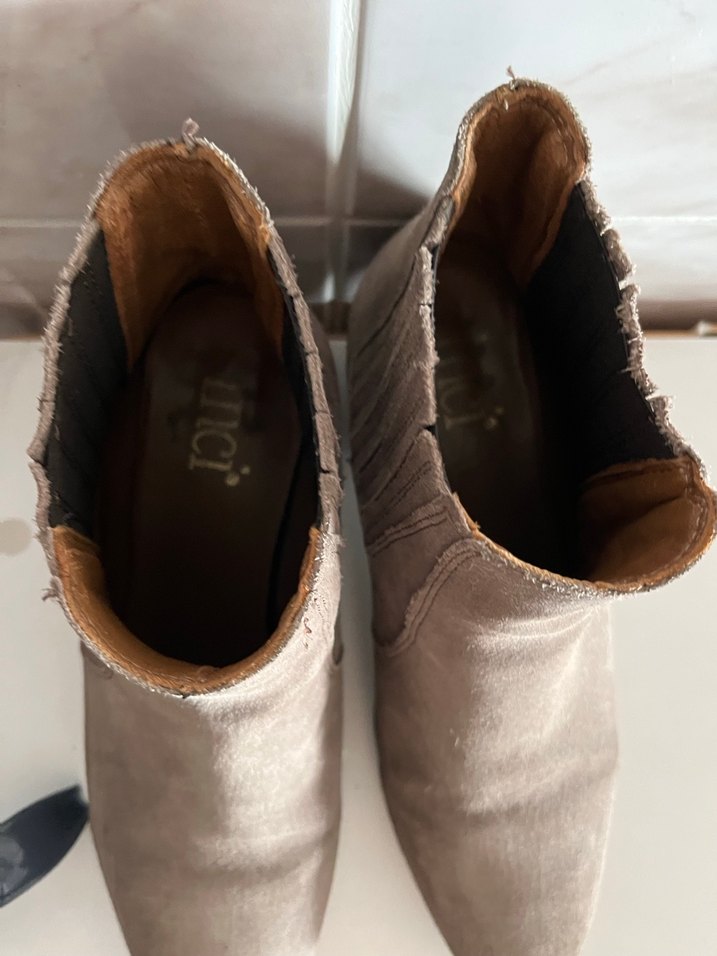 İnci Süet Kadın  Topuklu Bot - Görsel 2