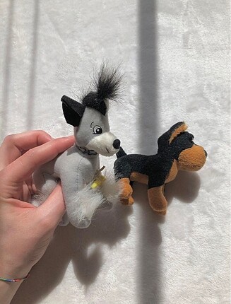 peluş ikili köpek oyuncak McDonalds Burger King