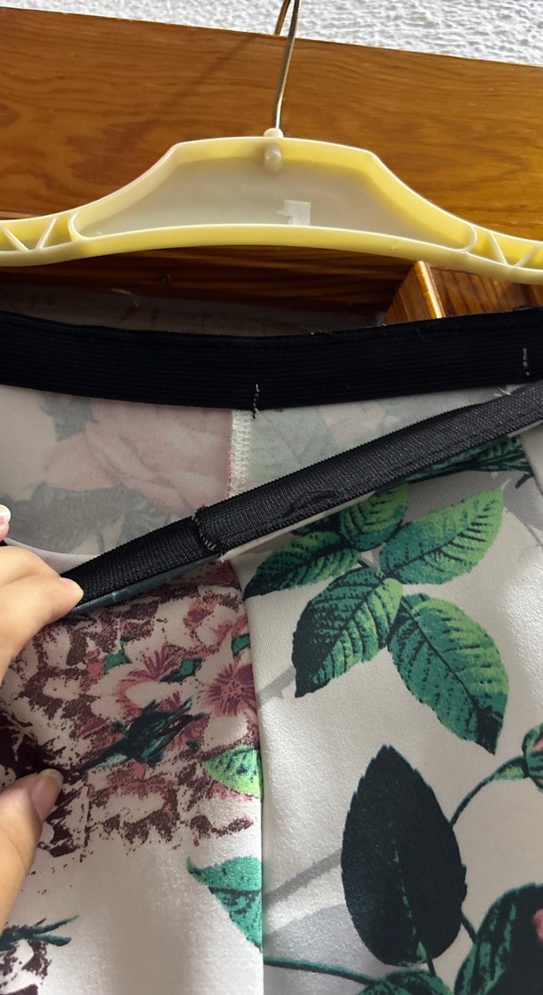 Pembe Çiçekli Pileli Etek - Görsel 3