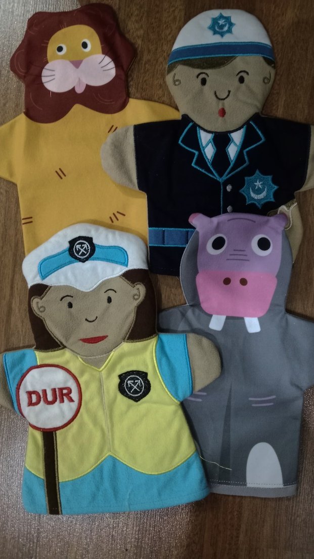 Dört Renkli El Kuklası Seti - Görsel 2