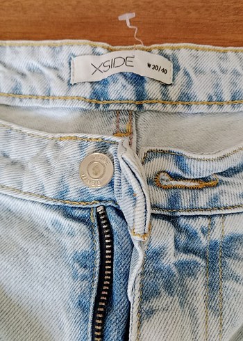 Bej Kadın Midi Denim Pantolon Rahat Kesim - Görsel 3