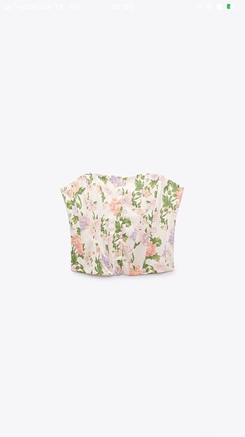 Zara Çiçek Desenli Korse