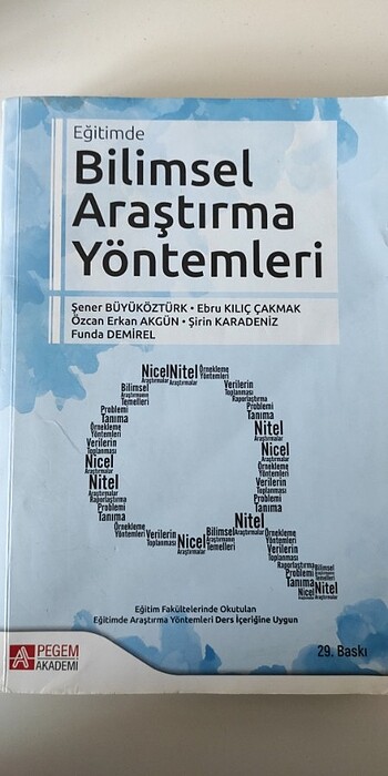 Eğitimde Bilimsel Araştırma Yöntemleri 