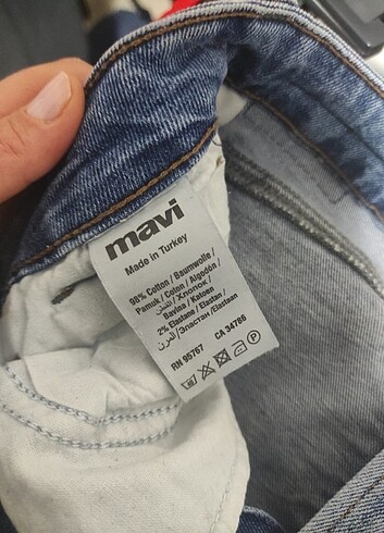 27 Beden Mavi kot pantolon 