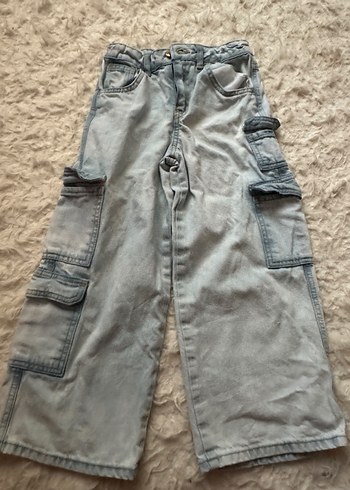Defacto Acik Gri Denim Cargo Pantolon