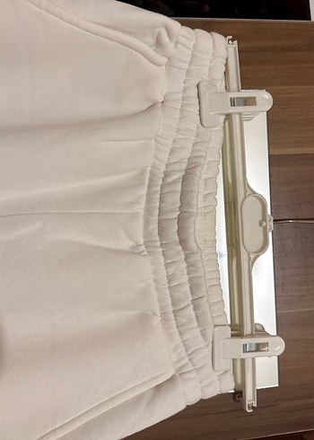 Beyaz Rahat Kesim Kadın Eşofman Altı - Görsel 2