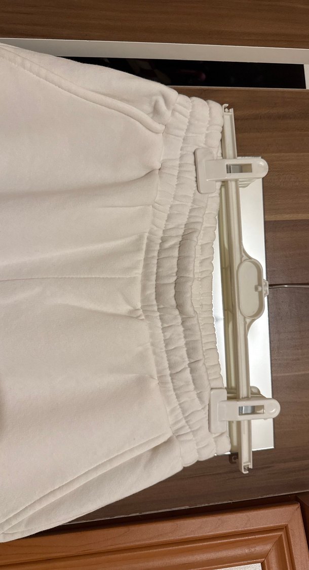 Beyaz Rahat Kesim Kadın Eşofman Altı - Görsel 2