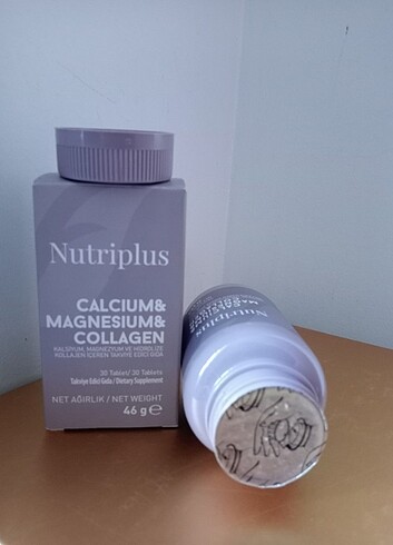 farmasi nutriplus calcium magnezyum collagen 30 adet takviye tab