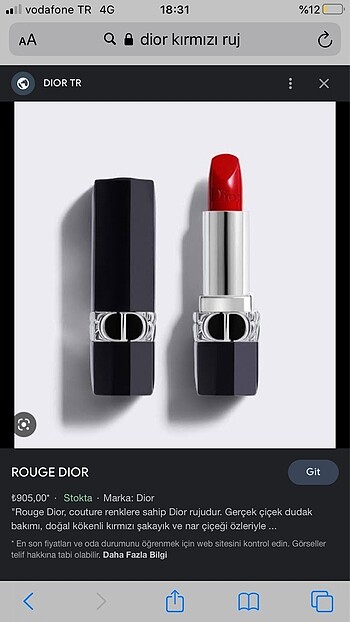 Dior ruj