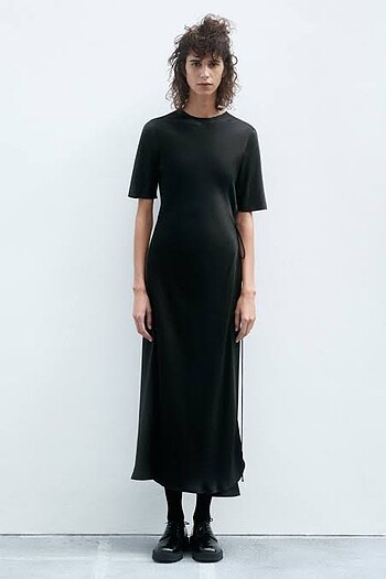 Zara kimono saten elbise