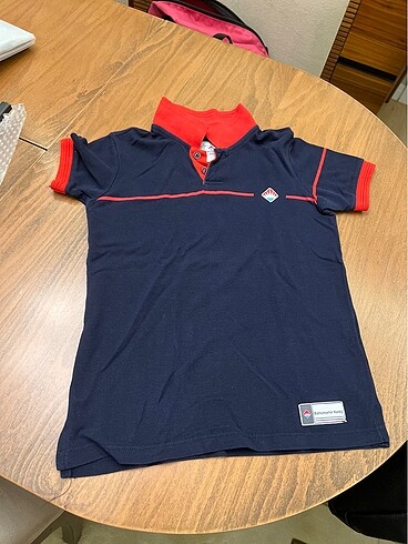 Bahçeşehir Koleji T shirt Bk lacivert ve kırmızı Polo yakalı